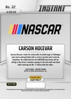 2026 Panini Instant Nascar  32 Carson Hocevar Spire Motorsports Presale