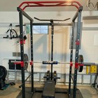 Power Cage Squat Rack Stands Gym Equipment 1000-pound Capacity Exercise Olympic