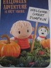 Unused Vintage Greeting Card Peanuts Halloween Linus   Snoopy In Pumpkin Patch