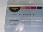 Creative Memories 7x7 Valentine   s Day Power Palette Love Paper Stickers Mats