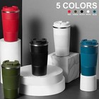Stainless Steel Travel Coffee Mug Vacuum Insulated Thermal Cup With Lid 510ml