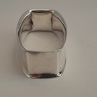 Webster Sterling Silver Napkin Ring Floral Cartouche No Mono Rectangular