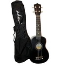 Adm      Ukulele 21  Black With Zip Up Gig Bag Fun