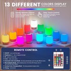 Jaonanl Night Light  Bedside Table Lamp With Touch   Remote Control  13 Rgb C   