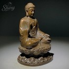 Authentic Bronze Damo Buddha Statue Ancient Chinese Artifact Tibet 19th Century