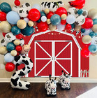 Red Barn Door Backdrop Wooden Barn Door Farmhouse Photography Rustic Farm Backdr