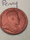 1909 1c Newfoundland Canada Large One Cent Copper Penny King Edward Vii