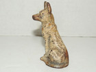 Antique Hubley Cast Iron German Shepherd Paperweight Statue Figurine  3  Tall