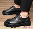 Mens Platform Faux Leather Oxfords Loafers Casual Dress Round Toe Outdoor Shoes
