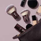 3pcs Kabuki Foundation Brush Set  Travel-sized Makeup Brushes With Contour Br   
