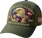 Baseball Cap United States 250th Anniversary Hat 3d Embroidery Craftsmanship