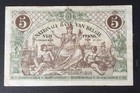Belgium - Very Nice Hendrickx Type 5 Francs Billet  Doms 29-12-1918