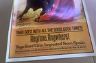 Vintage Yago Sant   gria 12x18 Advertising Poster Spanish Wine Bull Fighter