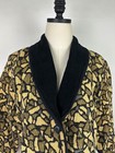 Vintage 90s Tapestry Jacket M Abstract Geometric Animal Print Cropped Fit Cotton
