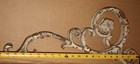 Pair Of Antique Scroll Art Deco Cast Iron Ornate Architectural Floral Metal Old