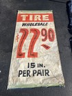 Vintage Tops Automotive Tire Gasoline Banner Sign