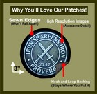 Iron Sharpens Iron Proverbs 27 17 Christian Morale Patch   Bible Scripture