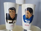 Vtg 7eleven Slurpee Cup 1970 s 5  Football Players Nfl  15 Cups 