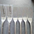 Christofle Marly 6pcs Silverplate Flatware Table Fork Excellent    