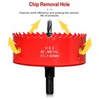 3-5 8   92mm  Hss Bi-metal Hole Saw Cutter For Wood  Plastic  Drywall  Pvc