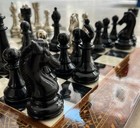 Luxury Wooden Chess Board Set     Handmade Mosaic Design