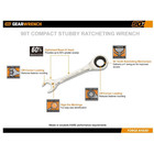 90-tooth 12 Point Sae metric Stubby Ratcheting Combination Wrench Set  14-piece 