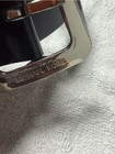 Michael Kors Black Faux Leather Women   s  Belt With Silver Buckle M