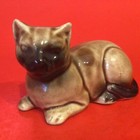 Siamese Cat Figurines Sandcast And Porcelain Lot Of 2