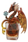 Spirit Drinks And Dragons Steampunk Cocktail Cyborg Dragon Statue 7  Tall