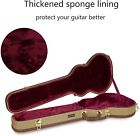 Crossrock Electric Guitar Case  Fit Les Paul  Semi-vintage Arched Hardshell 
