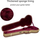 Crossrock Electric Guitar Case  Fit Les Paul  Semi-vintage Arched Hardshell