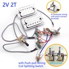 Guitar Humbucker Pickups With Push Pull Wiring Harness Kit For Gibson Lp Sg