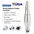 Yabang Dental Hygiene Prophy Handpiece Air Motor 4holes 360  swivel 4 1 Nose Cone