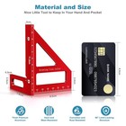 3d Multi-angle Measuring Ruler  Professional 45 90 Degree Aluminum Alloy Woodwor