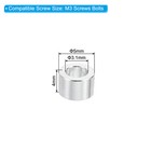 10pcs M3 Aluminum Spacers Metal Spacer Aluminum 3 1mm Id X 5mm Od X 4mm L