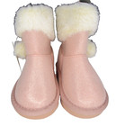 New girls Toddler Sz 5m Thereabouts Willa Faux Fur Pom Pom Booties Pink  45