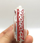 Rare White Phra Somdej Jaosua Dragon Thai Amulet Wat Rakang 1975 Enamel Silver