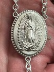 Heavy Rosary 48 7 Grams Virgin Mary Of Guadalupe Crucifix Chain 34  Solid  925