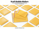 Kraft Bubble Mailers  000-7 Padded Envelopes Shipping Bags Postal Mail Self-seal