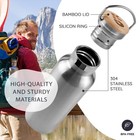 Bambaw Insulated Water Bottle 24oz   Stainless Steel Water Bottle   Insulated   