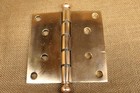 2 Old Door 5 X 5    Hinges Antique Smooth Polished Bronze Ball Tip Vintage 1890   s
