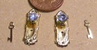 Dolls House Crystal Knobs On Brass Plates And Key Diy 704 Door 1 12 Scale Tumdee