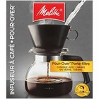 Melitta 36 Oz  Pour Over Coffee Brewer With Glass Carafe  Black 