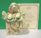 Lenox Playful Present Puppy Dog Sculpture - Labrador -- New In Box With Coa