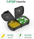 Weekly Pill Box Organizer 7 Day Medicine Storage Case 2 Times A Day Daily Am Pm
