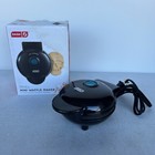 Dash Waffle Maker Skull Shaped Mini Nonstick Black Halloween Breakfast 4 Inches
