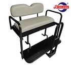 Rear Flip Seat Kit For Yamaha Golf Cart Drive2 Model  sandstone  With Grab Bar