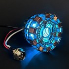 Iron Man Arc Reactor 1 1 Ratio  Vibration Sensing Led Light W usb Connection