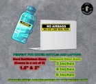 No Airbags  Die Like Men Waterproof Sticker Decal For Water Bottles   Laptops