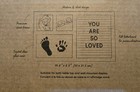 Keababies Heartfelt Clean Touch Inkless Hand   Footprint Frame Kit With   